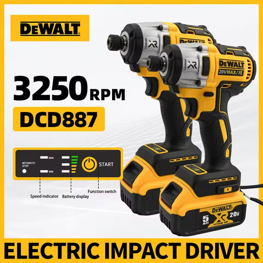 DEWALT DCD887 Wireless Brushless Electric Screwdriver Drill Tool Cordless Power Tool for Removing Screws And Drilling