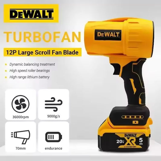 Dewalt Brushless Turbo Fan Leaf Blower Wireless Handheld Dusting Tool 30000RPM 20V for Sweeping Leaves And Dust