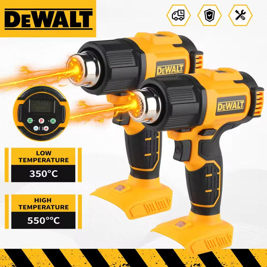 DEWALT DCE530 20V Temperatures Adjustable Hot Air Gun Cordless Heat Gun 550°C High Power Welding Thermal Blower Power Tools