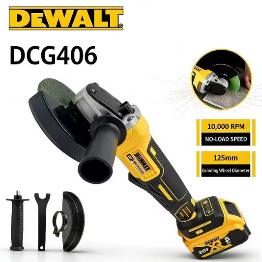 Dewalt DCG406 125MM Angle Grinder Cordless Brushless 9000RPM Cutting Machine Polishing Machine For Dewalt Battery