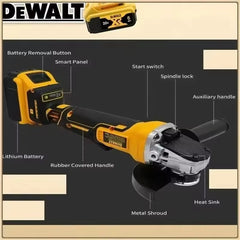 Dewalt DCG406 125MM Angle Grinder Cordless Brushless 9000RPM Cutting Machine Polishing Machine For Dewalt Battery