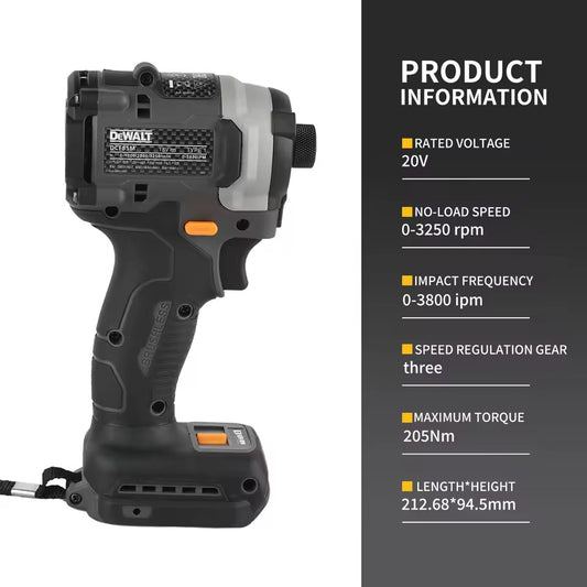 DEWALT X McLaren DCF85M 20V Brushless Impact Driver 205Nm 6.0Ah Cordless Electric Tool for Assembly & Workshop Tasks