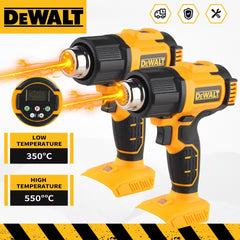DEWALT DCE530 20V Temperatures Adjustable Hot Air Gun Cordless Heat Gun 550°C High Power Welding Thermal Blower Power Tools
